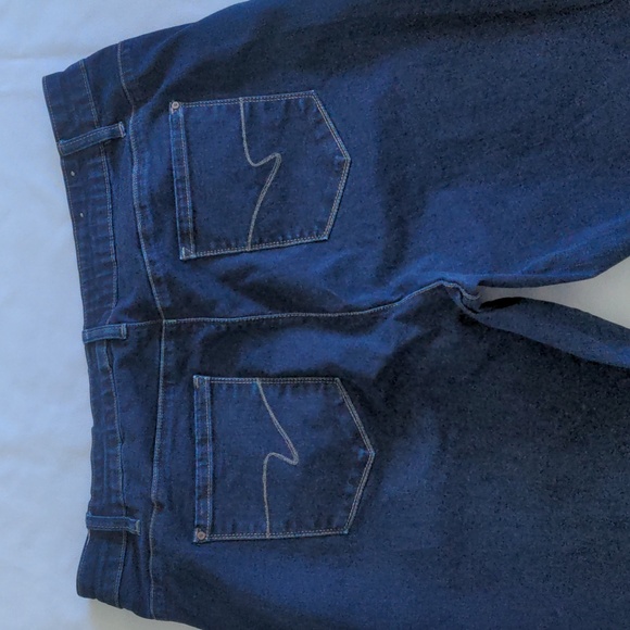 Santana Jeans size 18, inseam 32 stretch dark denim - Picture 5 of 6